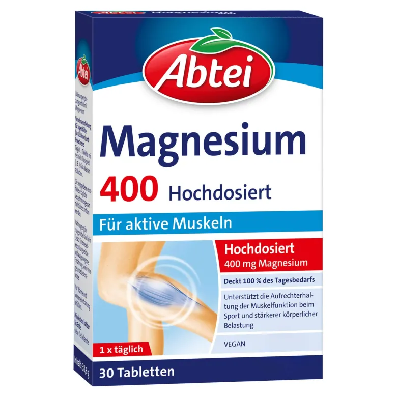 Abtei Magnesium 400 hochdosierte Tabletten, 30 St