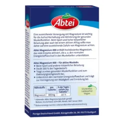 Abtei Magnesium 400 hochdosierte Tabletten, 30 St