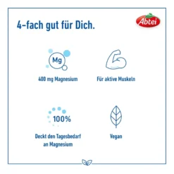 Abtei Magnesium 400 hochdosierte Tabletten, 30 St