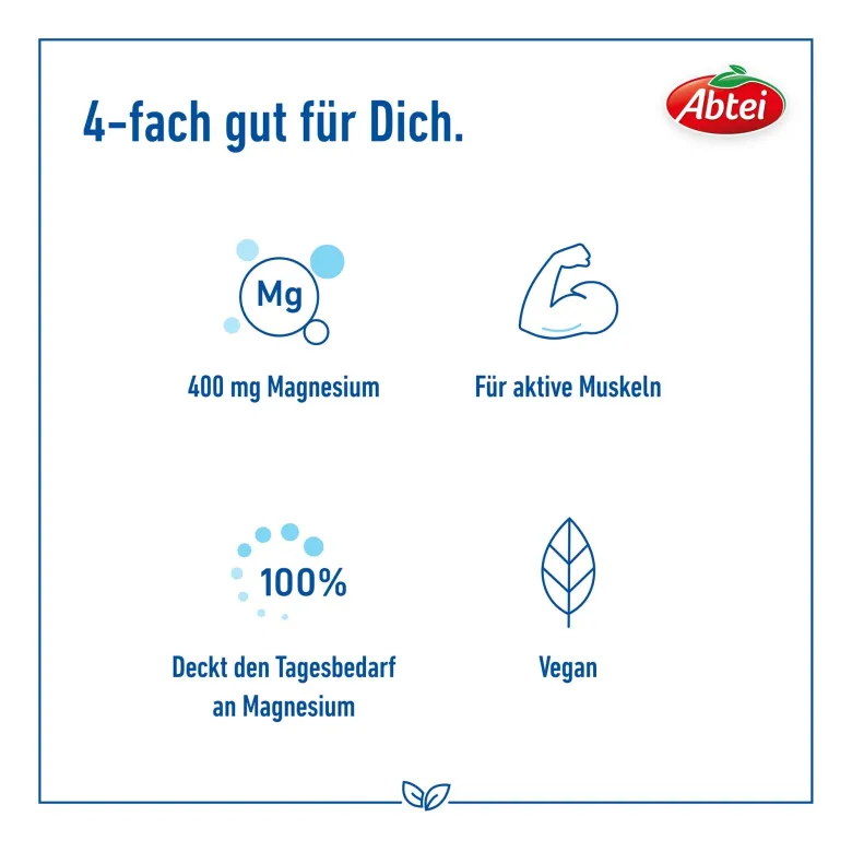 Abtei Magnesium 400 hochdosierte Tabletten, 30 St