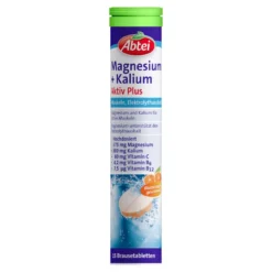 Abtei Magnesium+Kalium Aktiv Plus Brausetabletten, 15 St