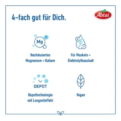 Abtei Magnesium 400+Kalium Depot-Tabletten, 30 St