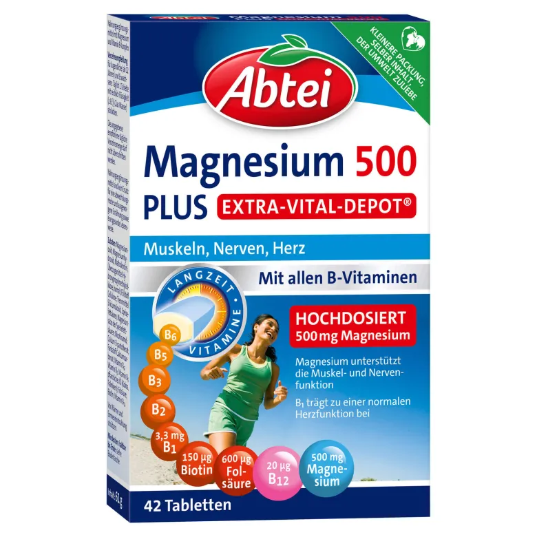 Abtei Magnesium 500 Plus Tabletten, 42 St