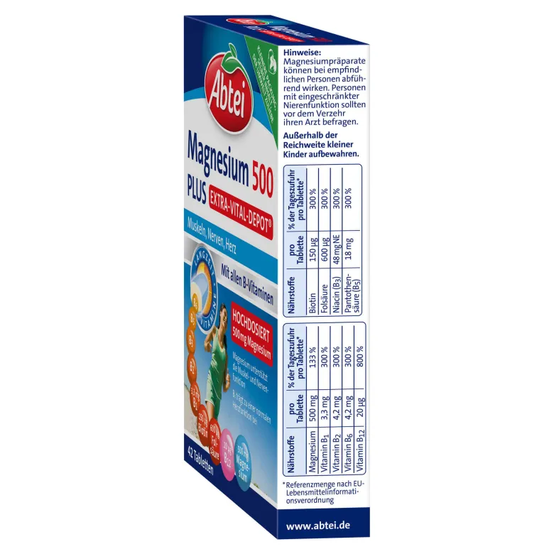 Abtei Magnesium 500 Plus Tabletten, 42 St