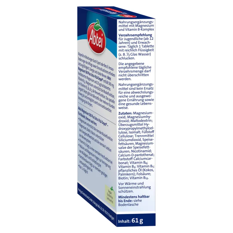 Abtei Magnesium 500 Plus Tabletten, 42 St