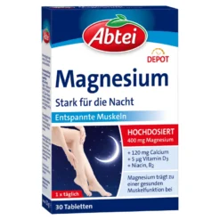 Abtei Magnesium Stark für die Nacht DEPOT-Tabletten, 30 St