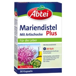 Abtei Mariendistel Plus Kapseln mit Artischocke, 30 St