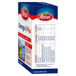 Abtei Omega 3 Plus Kapseln, 60 St
