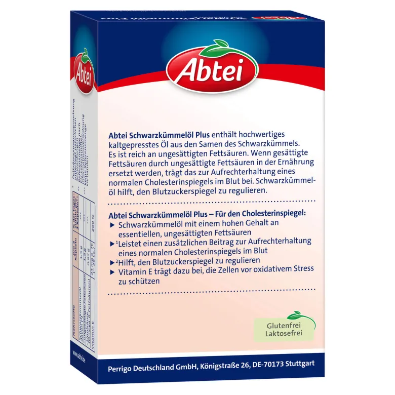 Abtei Schwarzkümmelöl Plus Kapseln, 48 St