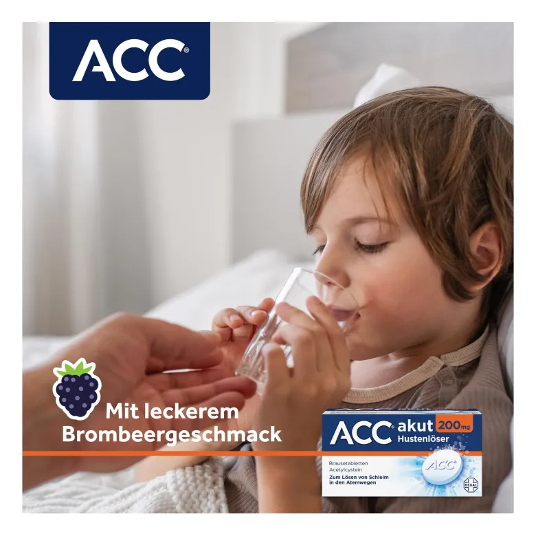 ACC akut 200 Hustenlöser Brausetabletten ab 2 Jahren, 20 St