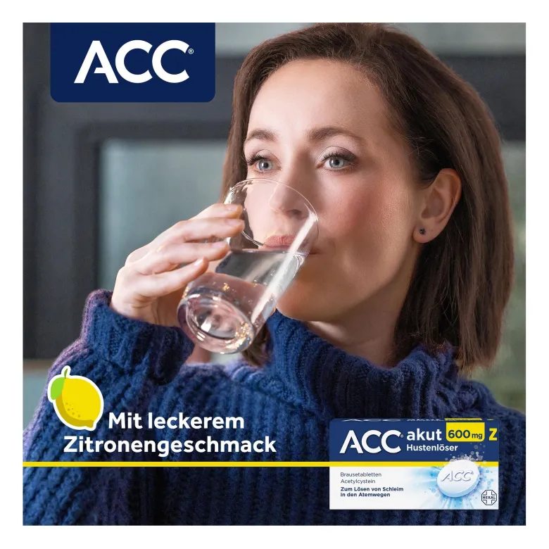 ACC akut 600 Z Hustenlöser mit Zitronengeschmack, 10 St
