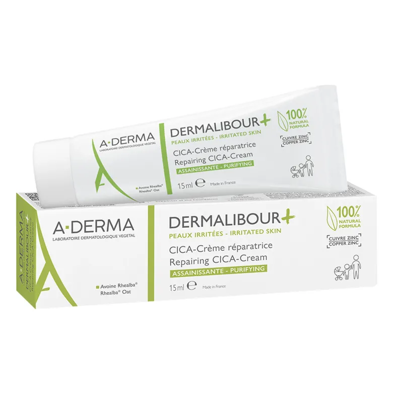 A-Derma DERMALIBOUR+ CICA Reparierende Creme, 15 ml
