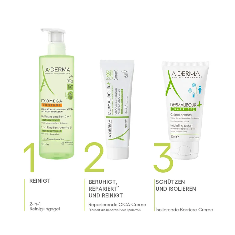 A-Derma DERMALIBOUR+ CICA Reparierende Creme, 15 ml