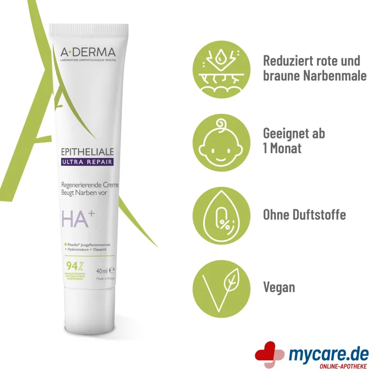 A-Derma Epitheliale Ultra Repair Regenerierende Creme, 40 ml
