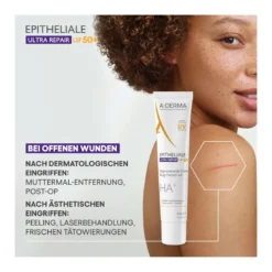 A-Derma Epitheliale Ultra Repair Regenerierende Creme LSF50+, 40 ml