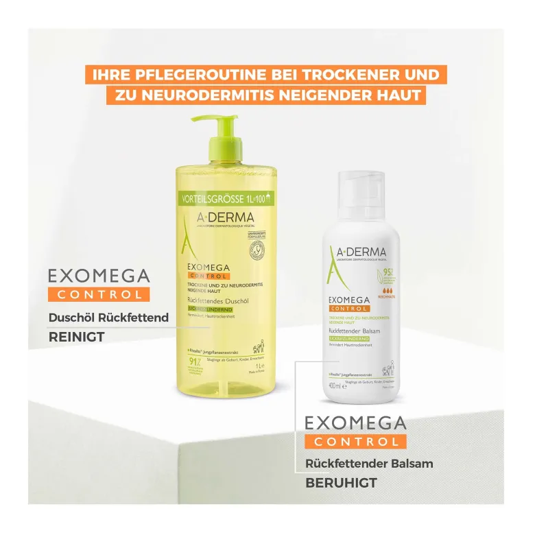 A-Derma Exomega Control Duschöl, 1 l