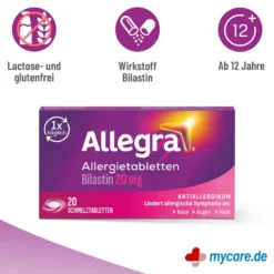 Allegra Allergietabletten 20 mg Schmelztabletten, 20 St