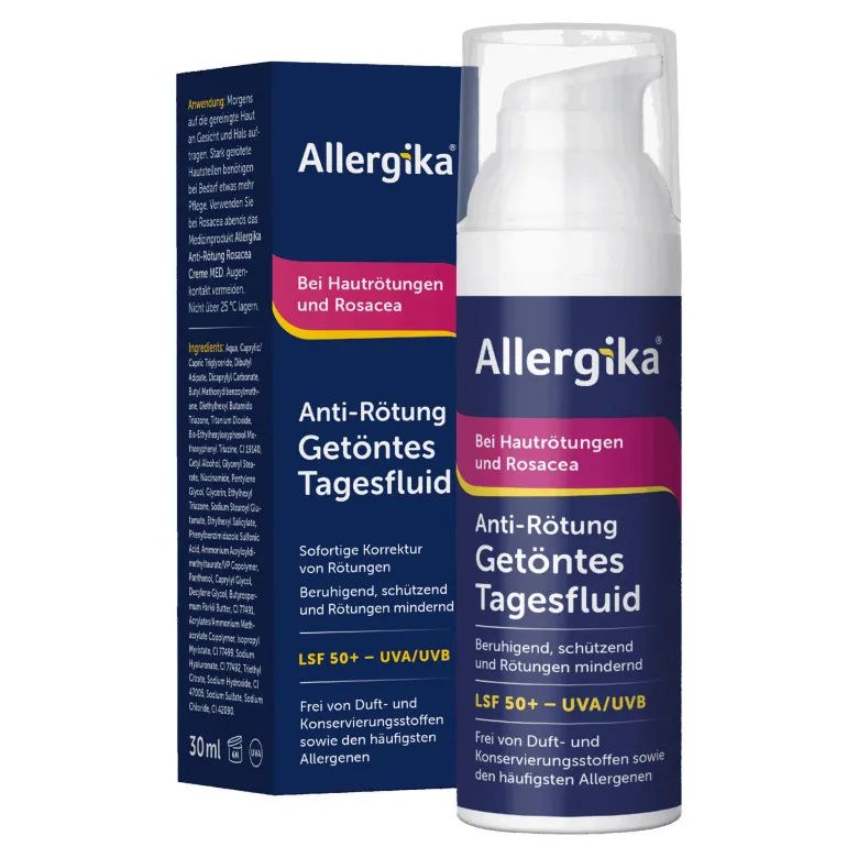 Allergika Anti-Rötung Getöntes Tagesfluid LSF 50+, 30 ml