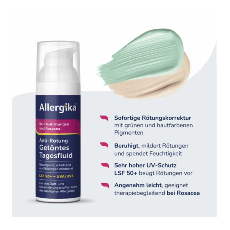 Allergika Anti-Rötung Getöntes Tagesfluid LSF 50+, 30 ml