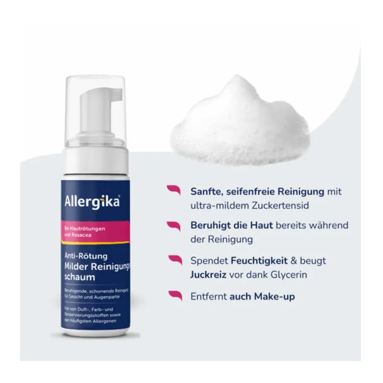 Allergika Anti-Rötung Milder Reinigungsschaum, 150 ml