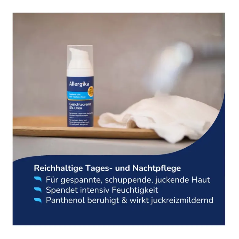 Allergika Gesichtscreme Urea 5%, 50 ml
