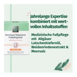 Allgäuer Latschenkiefer Hornhaut Reduzierer Fußpflegebad, 10X10 g
