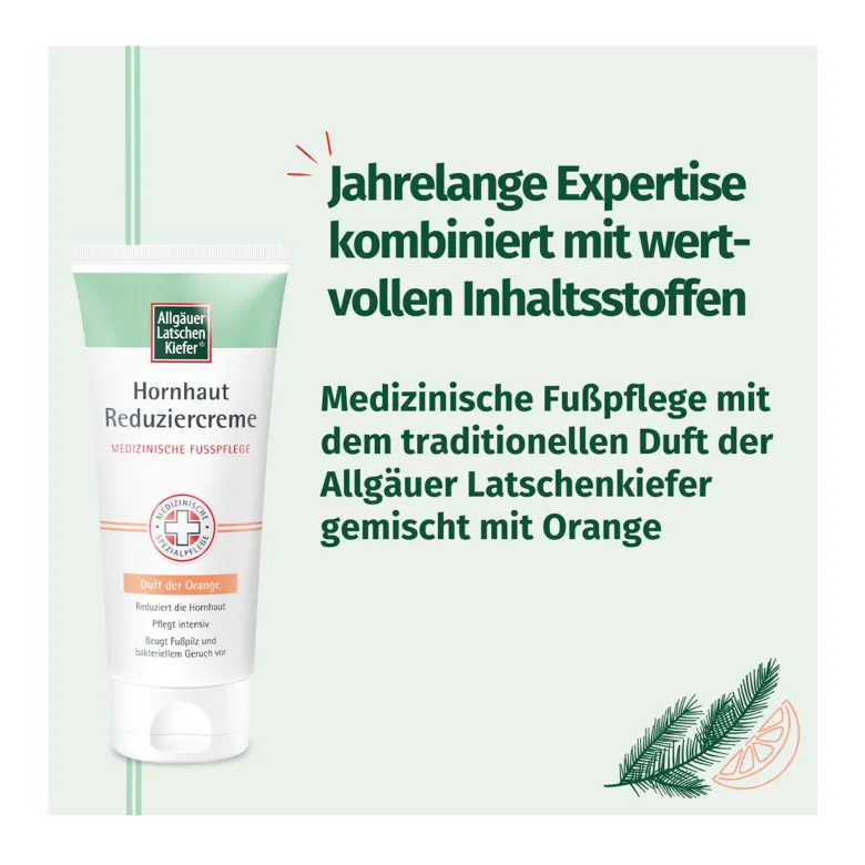 Allgäuer Latschenkiefer Hornhaut Reduziercreme Orange, 100 ml