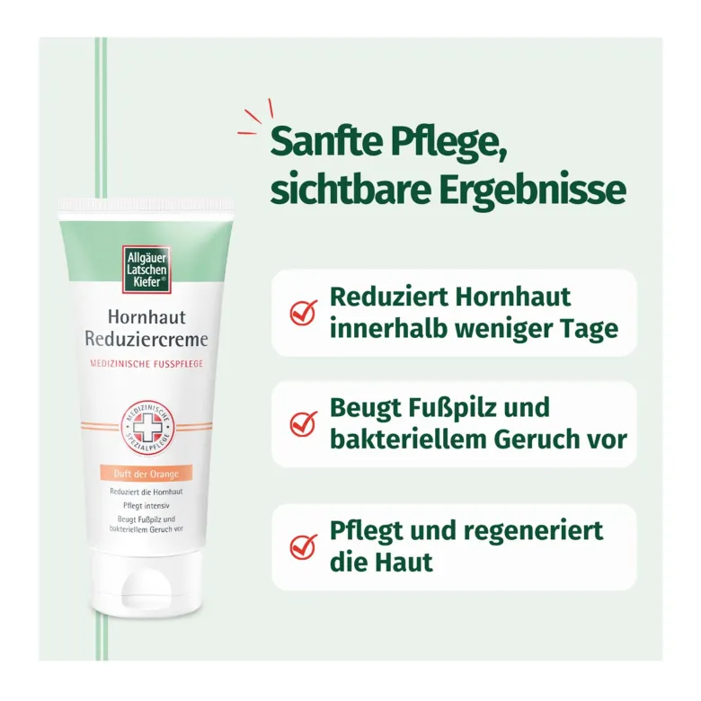 Allgäuer Latschenkiefer Hornhaut Reduziercreme Orange, 100 ml