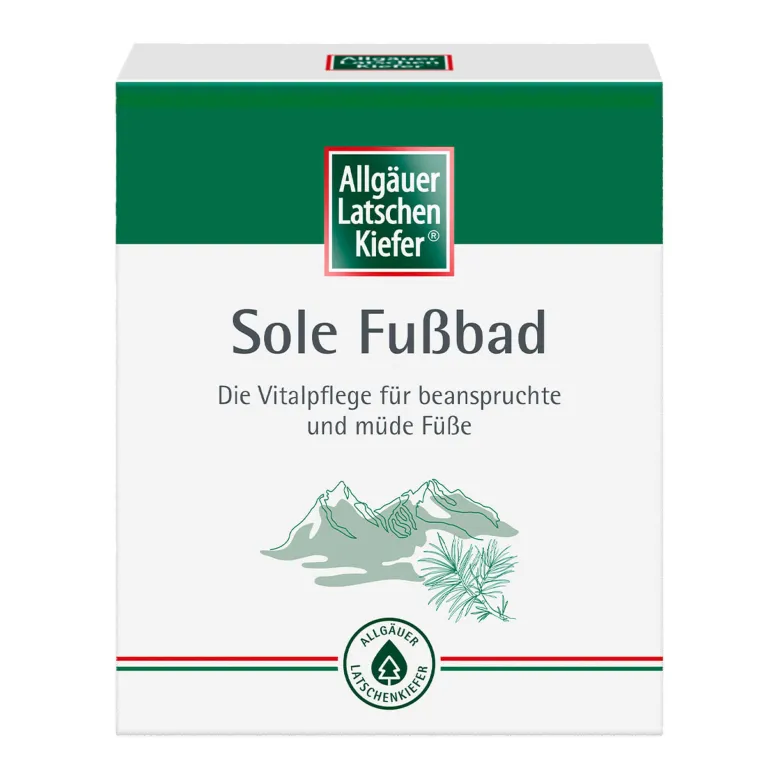 Allgäuer Latschenkiefer Sole Fußbad, 10X10 g