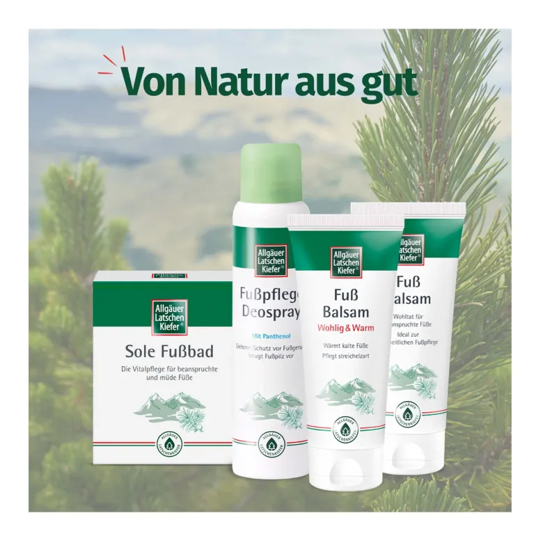 Allgäuer Latschenkiefer Sole Fußbad, 10X10 g