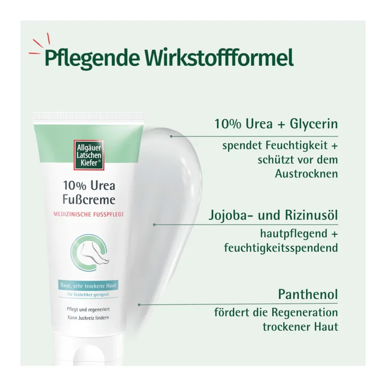Allgäuer Latschenkiefer 10 % Urea Fußcreme, 100 ml