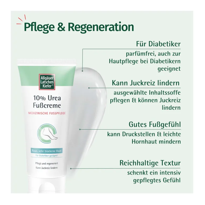 Allgäuer Latschenkiefer 10 % Urea Fußcreme, 100 ml