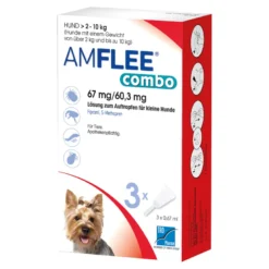 Amflee combo 67/60,3 mg Lsg.z.Auftr. für Hunde 2-10 kg, 3 St