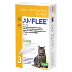 Amflee 50 mg Lösung zum Auftropfen für Katzen, 3 St