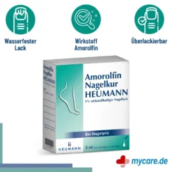 Amorolfin Nagelkur HEUMANN 5% Nagellack, 5 ml
