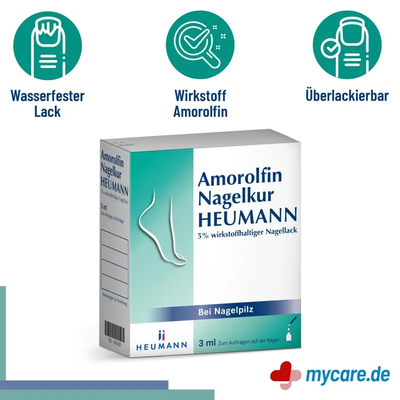 Amorolfin Nagelkur HEUMANN 5% Nagellack, 5 ml