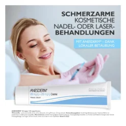 Anesderm 25 mg/g + 25 mg/g Creme + 2 Pflaster, 5 g