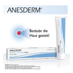 Anesderm 25 mg/g + 25 mg/g Creme + 10 Pflaster, 5X5 g