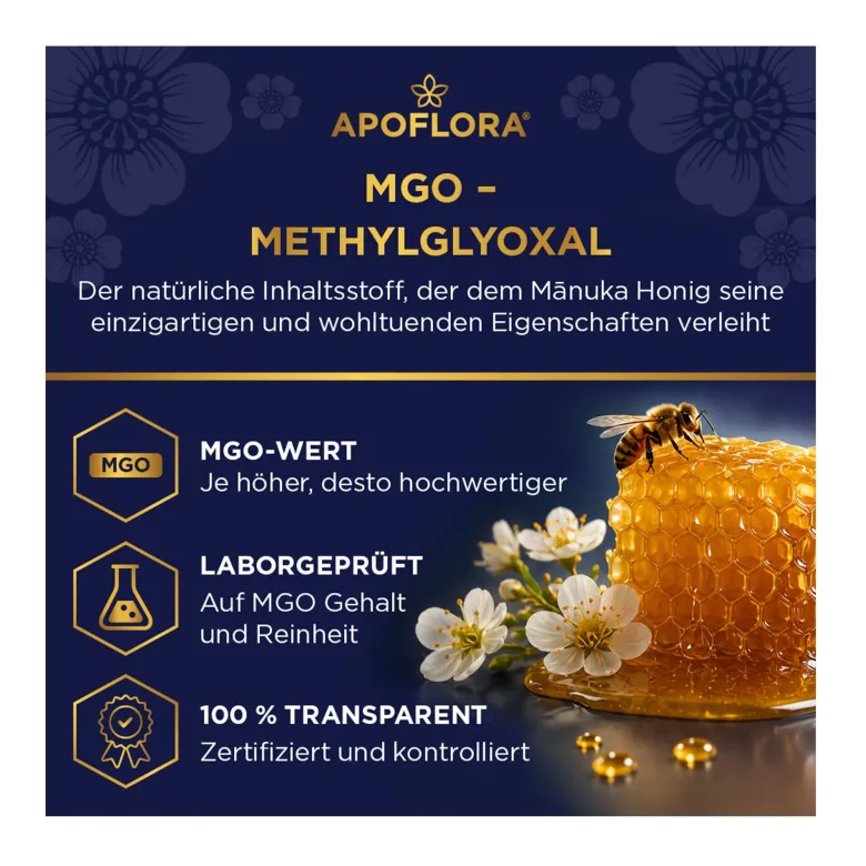 Apoflora Manuka Honig MGO 100+, 250 g