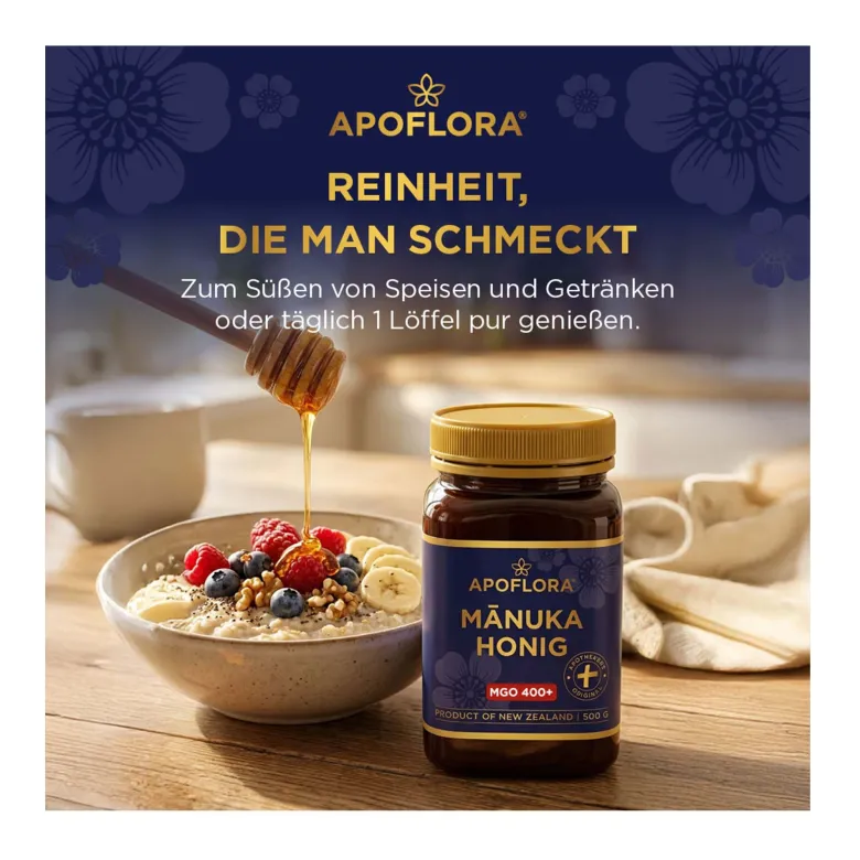 Apoflora Manuka Honig MGO 400+, 500 g