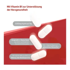 Arginin Plus Vitamin B1+B6+B12+Folsäure Filmtabletten, 240 St