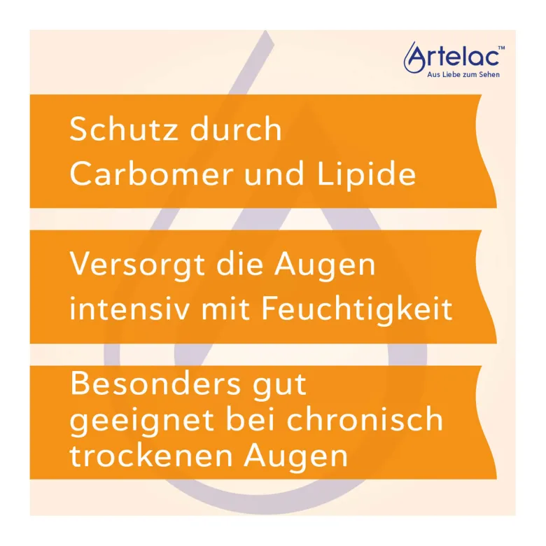 Artelac Lipids Augengeltropfen für stark tränende Augen, 3X10 g