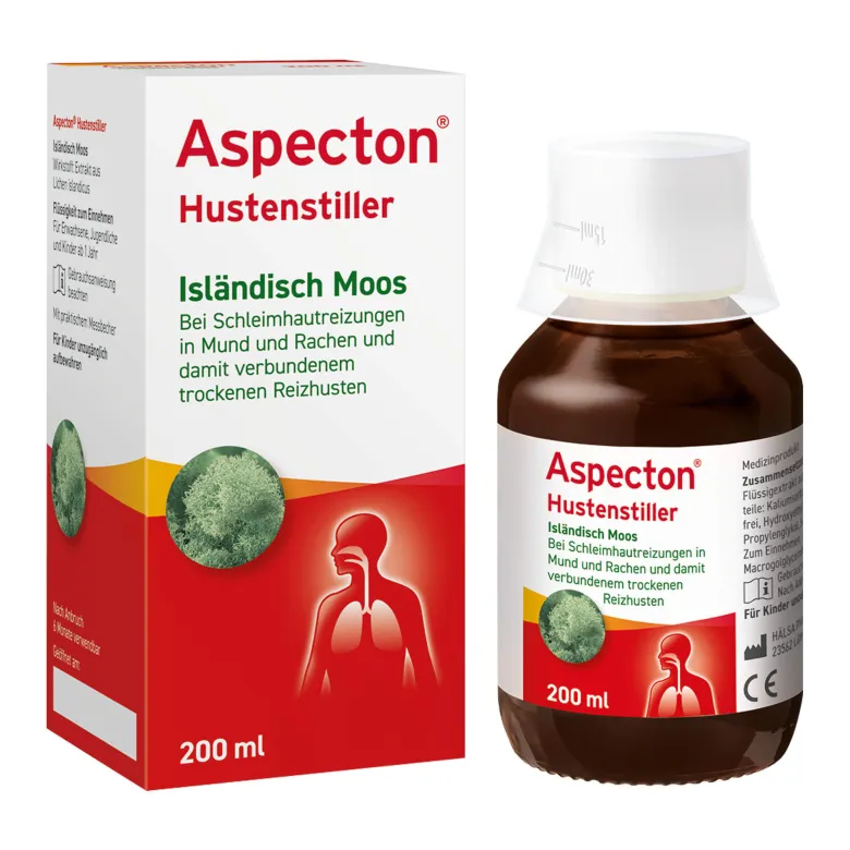 Aspecton Hustenstiller Isländisch Moos Saft, 200 ml