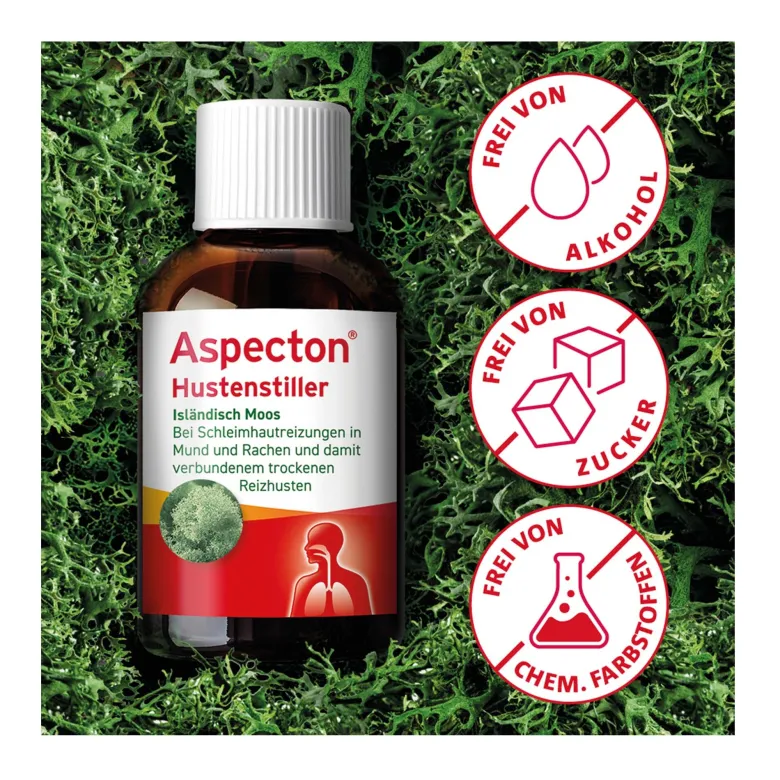 Aspecton Hustenstiller Isländisch Moos Saft, 200 ml