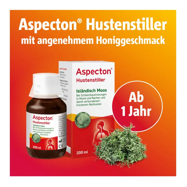 Aspecton Hustenstiller Isländisch Moos Saft, 200 ml