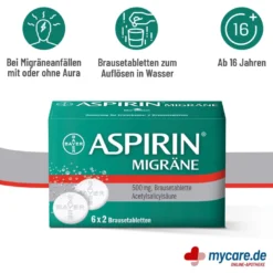 Aspirin Migräne Brausetabletten, 12 St
