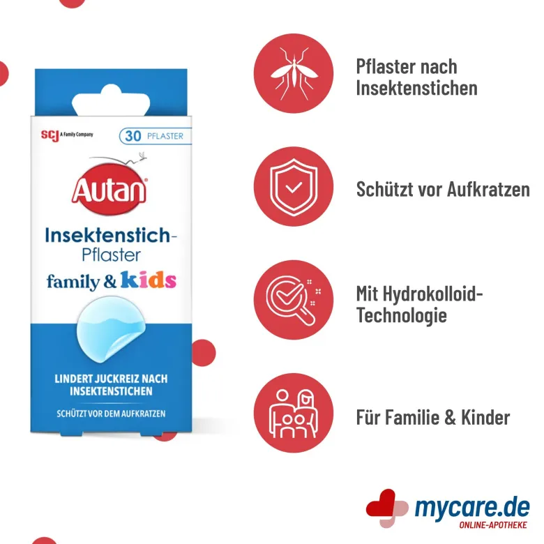 Autan Insektenstich-Pflaster Family & Kids, 30 St