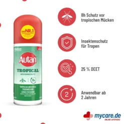 Autan Tropical Dry Spray, 100 ml
