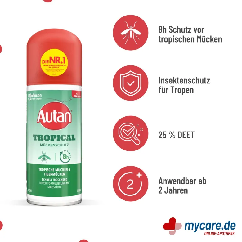 Autan Tropical Dry Spray, 100 ml