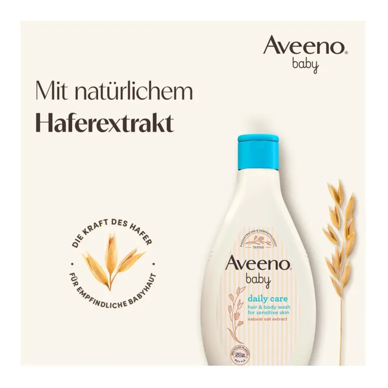 Aveeno Baby Daily Care seifenfreies Duschgel & Shampoo, 250 ml